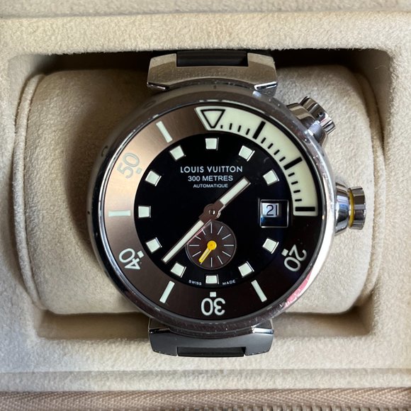 Louis Vuitton Q1031 Men's Tambour Diving Automatic Watch - Picture 2 of 7
